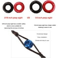 thumbnail image 1 of Archery Peep Sight, 1/4" 3/16" Aluminum Peep Sight or Tubing peep Sight with Bowstring Splitter for Archery Compound Bow, 1 of 5