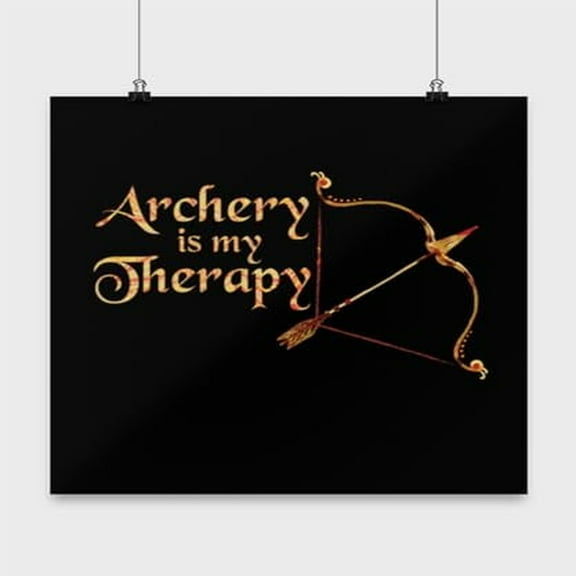 Archery Target Design - Hunter Wall Art - 13x13 Poster Print - Outdoor Decor