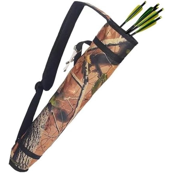 Archery Quiver Back and Hip Quivers Adjustable Arrow Backpack Bag Holder Side Hip Arrows Bag for Compound Recurve Bow Practice Target Hunting
