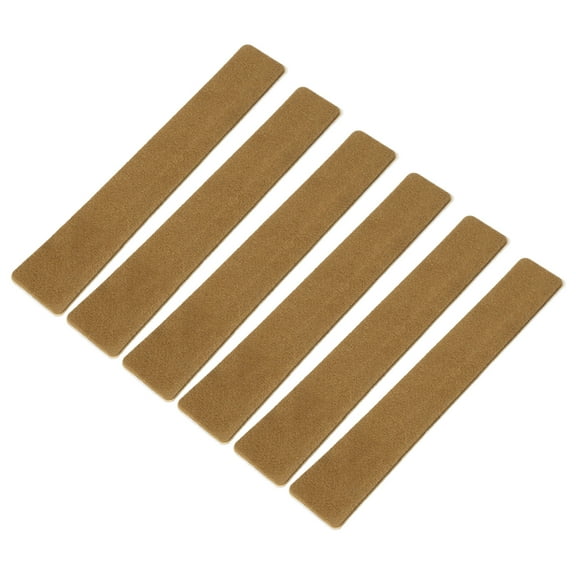 Archery Recurve Bow Limbs Dampener, Adhesive Fur Bowstring Groove Shock Absorber, Brown 3 Pack