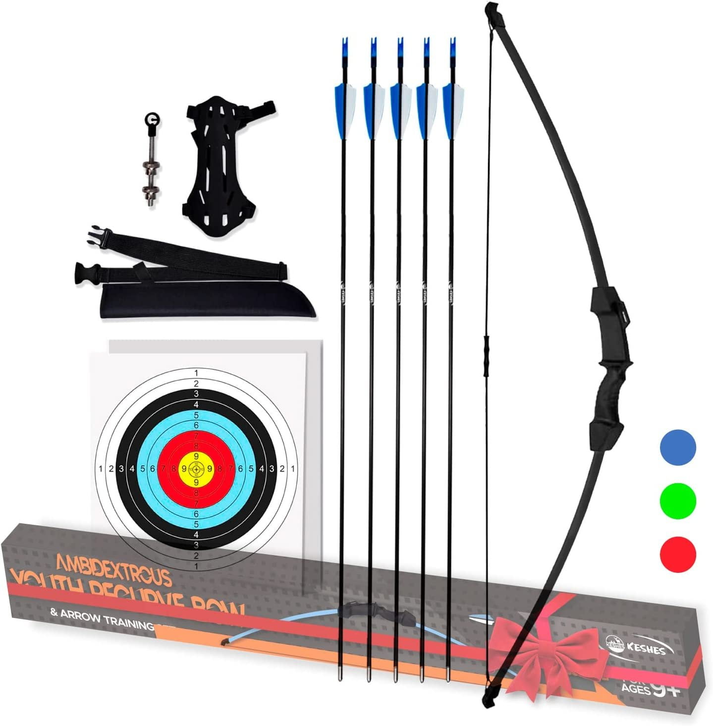 Archery 45" Kids Ambidextrous Bow And Arrows Set 15lbs For Teens Beginner Gift. Color: $39.99 $69.99 Sold Out