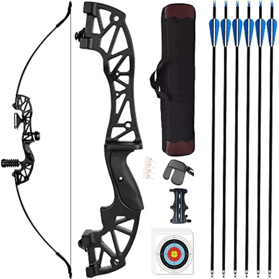 Archery Recurve Bows Set,Bow and Arrow Adults,Suitable for Outdoor Hunting, Target Practice