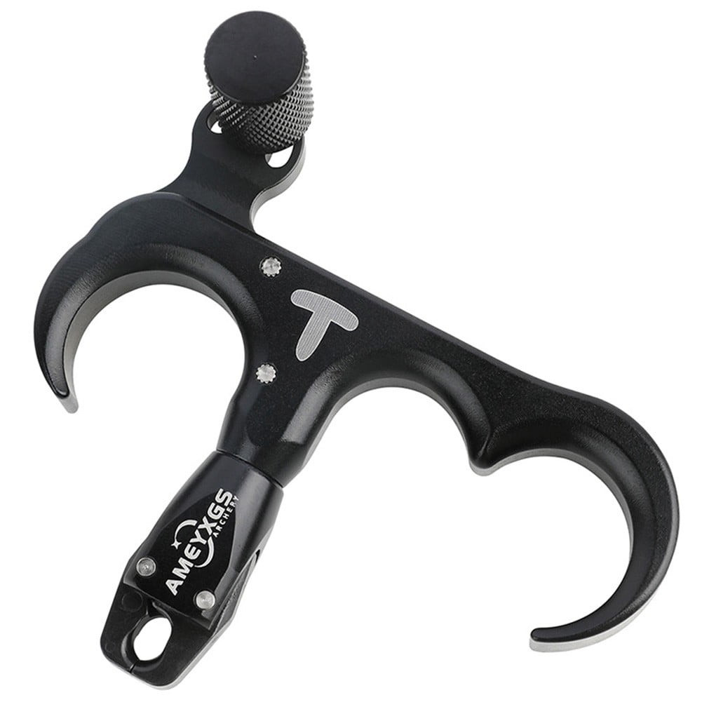 Archery Release Aids Thumb Caliper Trigger 3 Finger Grip Compound Bow