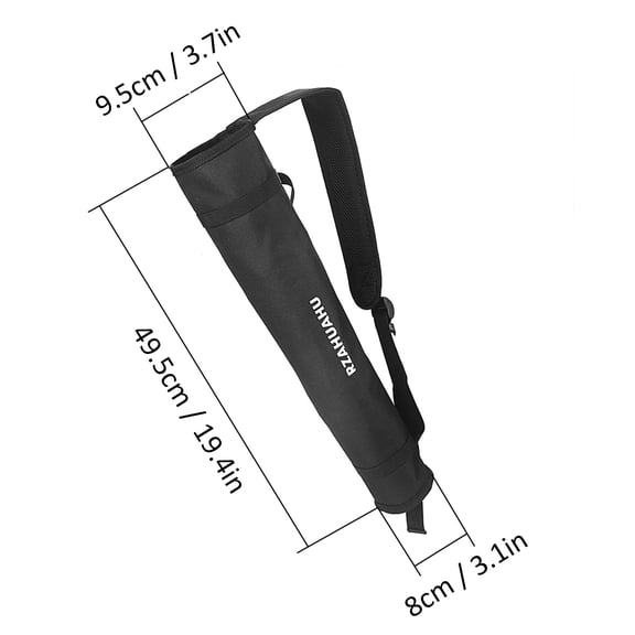 Archery Shoulder Back Arrow Quiver with Belt Clip, Adjustable Strap Youth Arrows Holder Case Back Carrier for Outdoor Archery Bow Practice (19.5 inches / 49.5 cm)