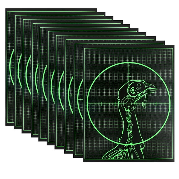 Archery Splatter Turkey Target Sticker 10-Pack Fluorescent Self-Adhesive