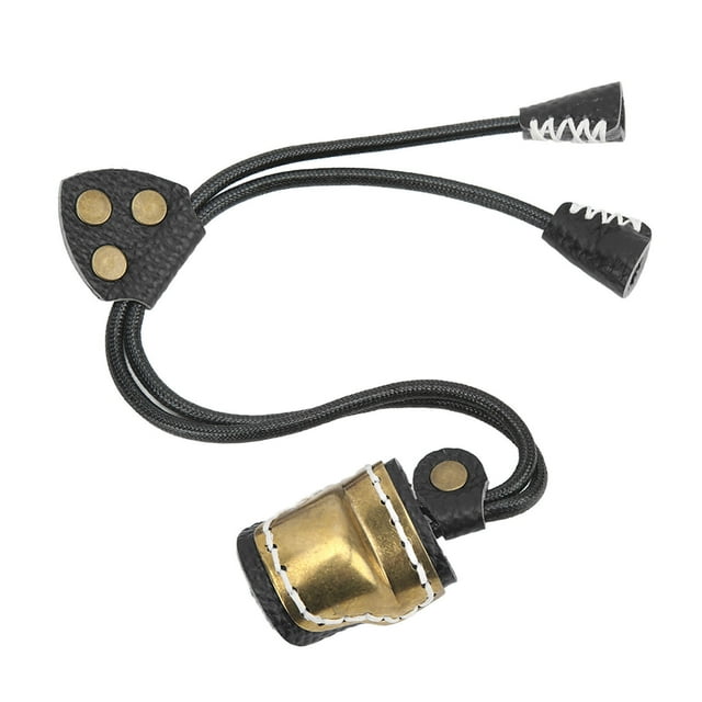 Archery Thumb Ring Brass Soft Leather Thumb Guard Ring Archery Finger