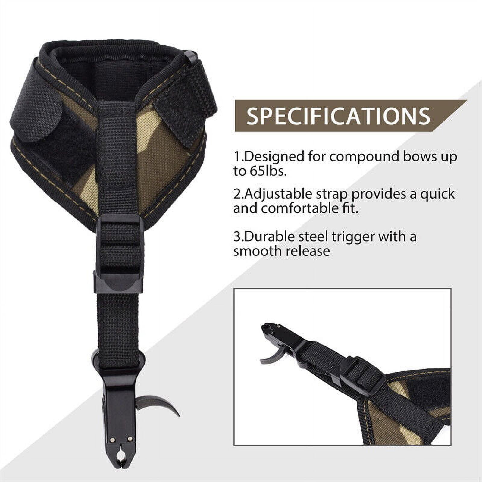 Archery Wrist Release Aid Trigger Adjustable Strap Caliper Compound Bow Hunting