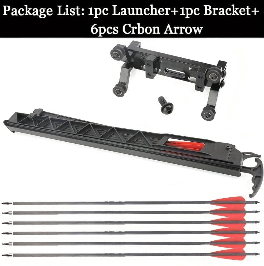Archery compound bow repeater rapid-fire device 6 arrows for compound bows/metal riser repeater bows, automatic self-loading arrows, bow not included