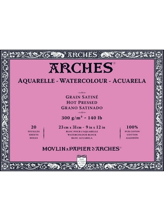 Arches 140 lb. Watercolor Pad, Cotton, Cold-Pressed, 9 x 12 