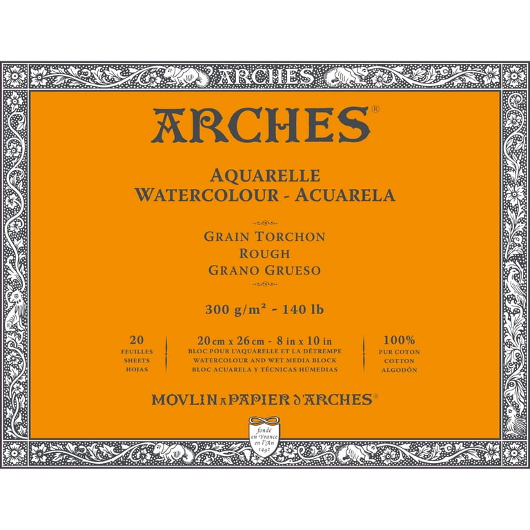 Arches Watercolor Block - 140 lb. Rough 8 x 10