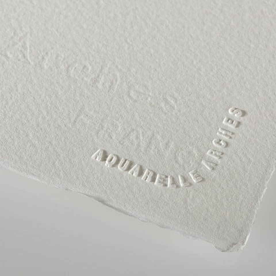 Arches Bright White Watercolor Paper - 22" x 30",140 lb, Pkg of 3 Sheets