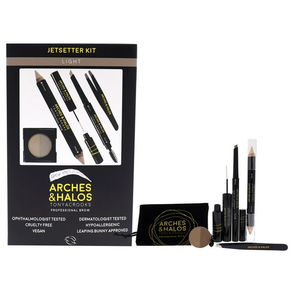 Arches and Halos Jetsetter Brow Kit - Light - 6 Pc