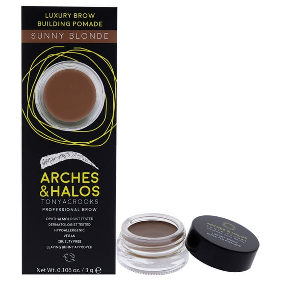 Arches and Halos Building Pomade, Eyebrow Pomade, Sunny Blonde, 0.106 oz
