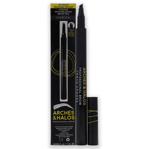 Arches and Halos Microblading Eyebrow Pencil, Charcoal, 0.03 oz