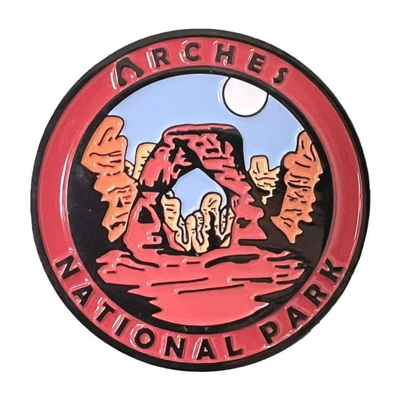 Arches National Park Collectible Magnet - Enamel Finish, 52mm