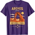 thumbnail image 1 of Arches National Park Delicate Arch Vintage Utah Gift Unisex T-Shirt for Men Women Kids Toddler,Purple Color,Size 4XL, 1 of 5