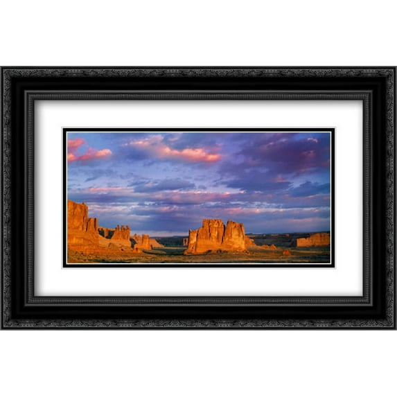 Arches National Park II 2x Matted 24x16 Black Ornate Framed Art Print by Leahy, Ike