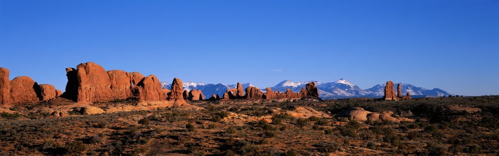 Arches National Park Moab Utah USA Canvas Art - Panoramic Images (27 x 9)