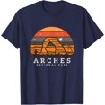 thumbnail image 1 of Arches National Park Moab Utah Vintage Unisex T-Shirt for Men Women Kids Toddler,Navy Color,Size 4XL, 1 of 5