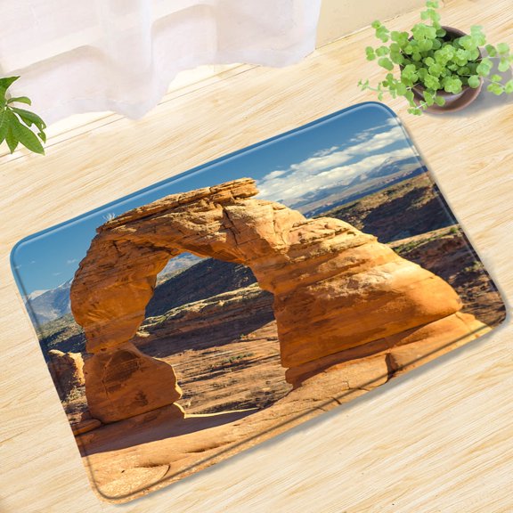 Arches National Park U.S. Scenery Bath Mat 3-Piece Toilet Anti-Slip Bathroom Rug Door Carpet Floor Mats Decor Bathroom Product