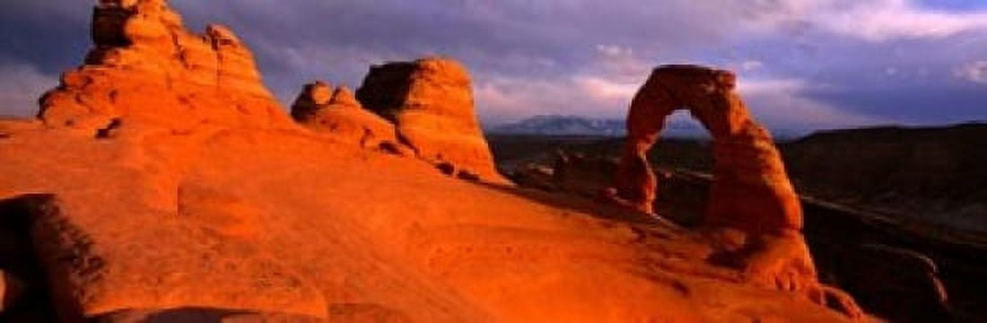 Arches National Park Utah Canvas Art - Panoramic Images (37 x 12)