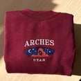 thumbnail image 1 of Arches National Park Utah Embroidered Sweatshirt, 1 of 5