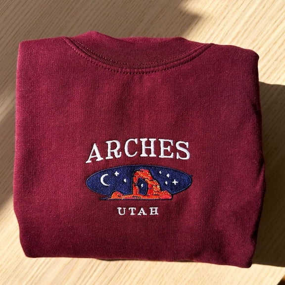 Arches National Park Utah Embroidered Sweatshirt