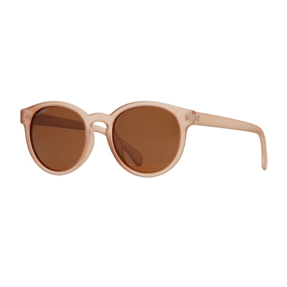 Arches Soft Beige Round Polarized Sunglass, Anti-Slip, Recycled Plastic Frame, Stylish Design, 100% UVA/UVB, Eco-Friendly Sunglasses by Blue Planet