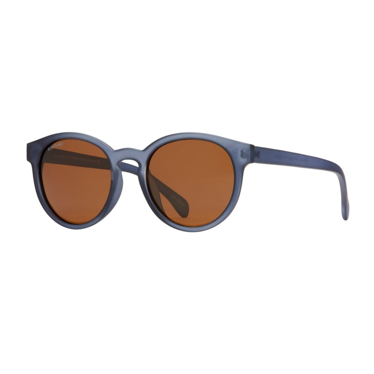 Arches Soft Navy Blue Round Polarized Sunglass, Anti-Slip  display picture 3