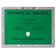 Arches 200177170 Watercolor Block Cold Press, 12X16-Inch, 20 Sheets