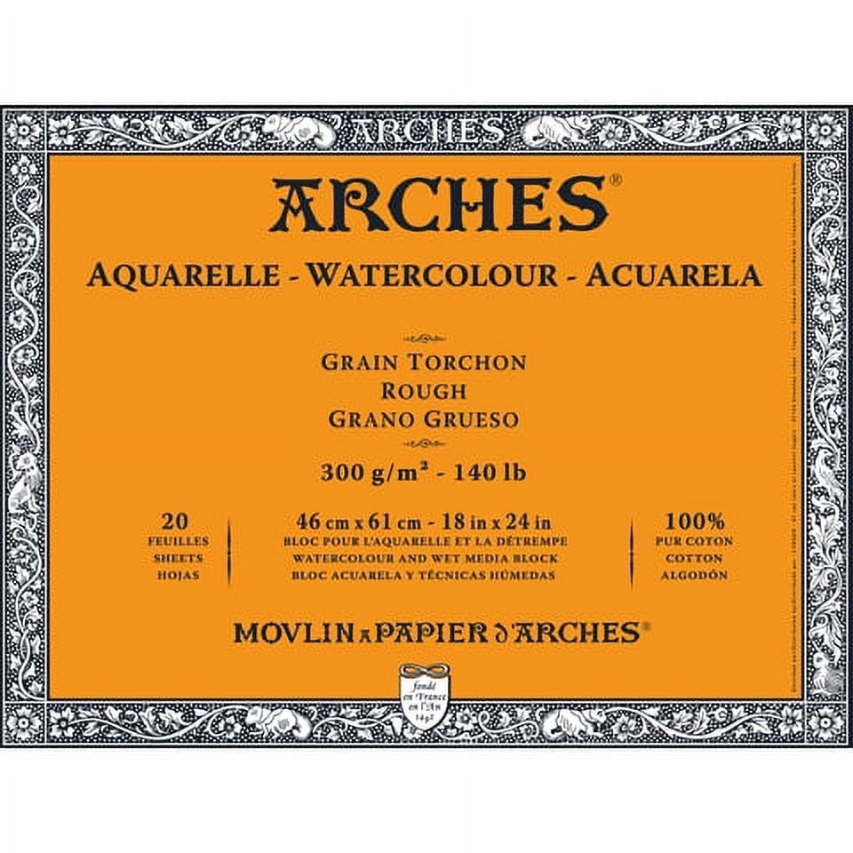 Arches Watercolor Block Paper - Rough - 140 lb - 18 x 24 inches