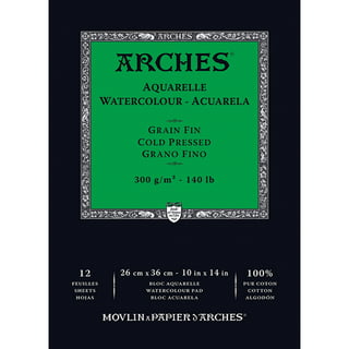 Arches Watercolor Block 7.9x7.9, 140lb Rough, 20 Sheets
