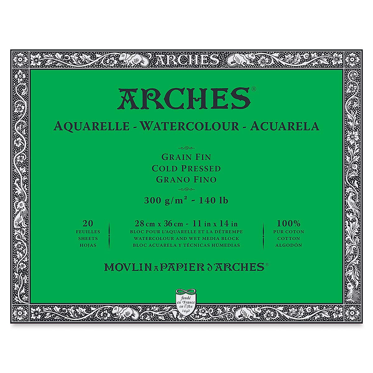 Harmony Watercolour Paper 300gsm NOT 1/2 Imperial Pk 20 Sheets - £12.99...