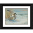 thumbnail image 1 of Archibald Thorburn 14x11 Black Ornate Wood Framed Double Matted Museum Art Print Titled: Jack Snipe Rising (1931), 1 of 5