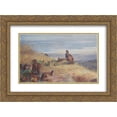 thumbnail image 1 of Archibald Thorburn 2x Matted 24x20 Gold Ornate Framed Art Print 'The Covey at Daybreak', 1 of 2