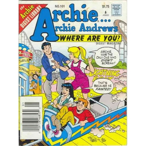 Archie Archie Andrews, Where Are You? Digest Magazine #101 VF ; Archie Comic Book