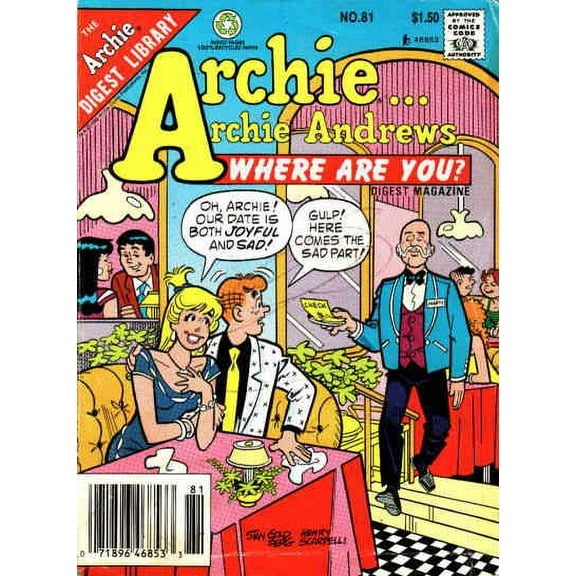 Archie Archie Andrews, Where Are You? Digest Magazine #81 VF ; Archie Comic Book
