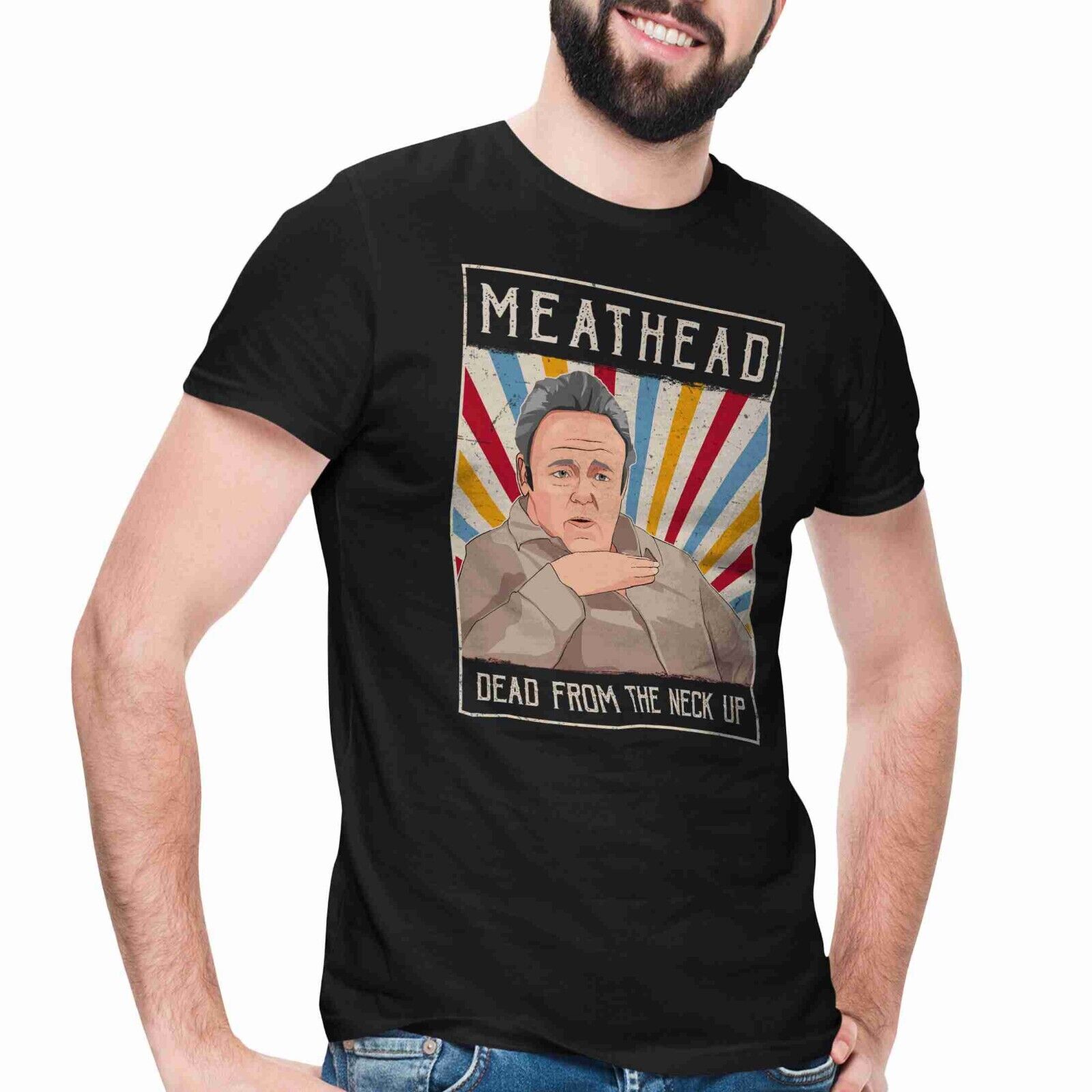 Archie Bunker All In The Family Meathead Dead From The Vintage Retro T