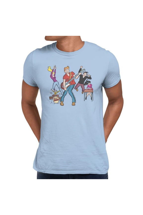 Band Jam Men's T Shirt (Light Blue, S-XXXL)