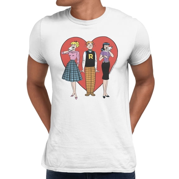 Archie Heart Men's T Shirt (White, S-XXXL)