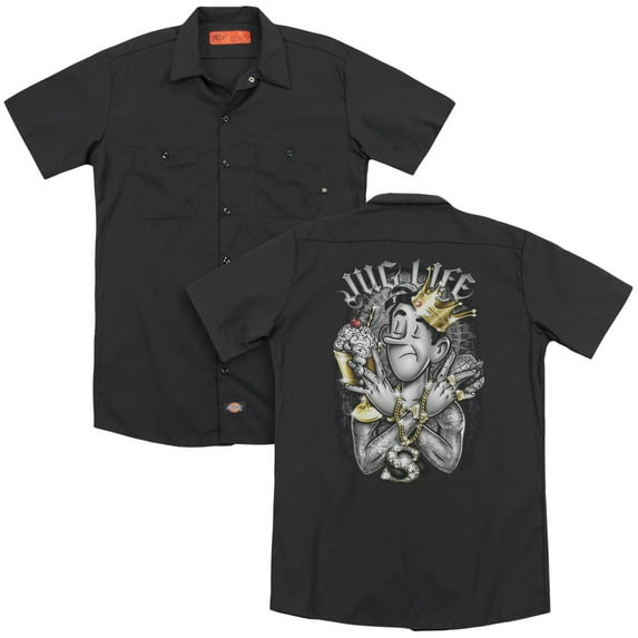 Archie Comics Jug Life (Back Print) Adult Work Shirt Black