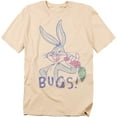 thumbnail image 1 of Trevco Sportswear LT164-AT-6 Looney Tunes Bugs Adult Regular Fit Short Sleeve T-Shirt, Cream - 3X, 1 of 7