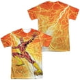 thumbnail image 1 of JLA Fast As Lightning Unisex Adult Sublimated Costume T Shirt (Front/Back), Small Multicolor, 1 of 2