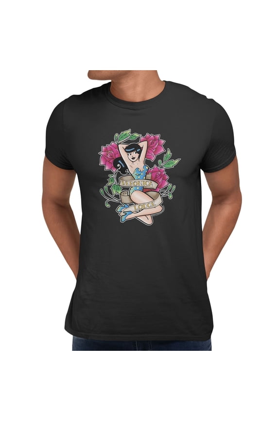 Veronica Lodge Traditional Tattoo Men's T Shirt (Black, S-XXXL)