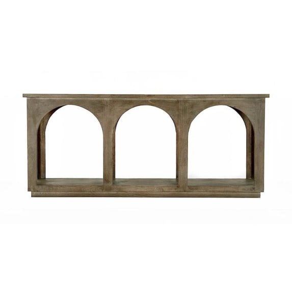 Moti Archie Solid Wood Console Table in North Creek Brown