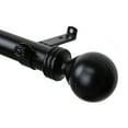 thumbnail image 1 of Archie Curtain Rod 1.5 inch OD, 66" - 115" long - Black, 1 of 2