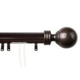 thumbnail image 1 of Archie Decorative Traverse Rod w/ Sliders 84"-156" - Cocoa, 1 of 2