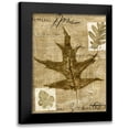 thumbnail image 1 of Archie, K. 12x14 Black Modern Framed Museum Art Print Titled - Leaf Collage II, 1 of 5