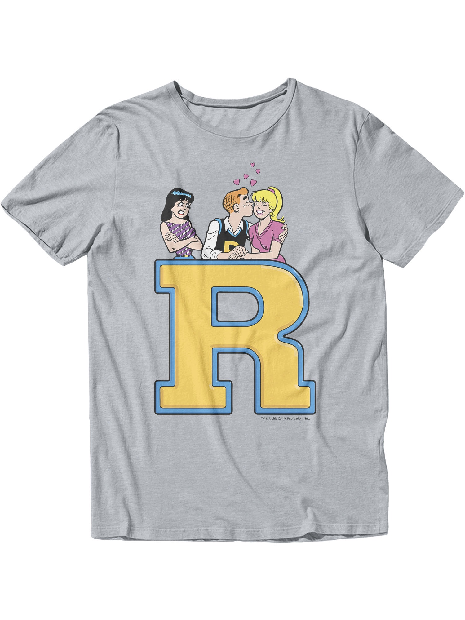 Archie Letter R Graphic Short Sleeve T-Shirt for Women (Sport Grey, S ...