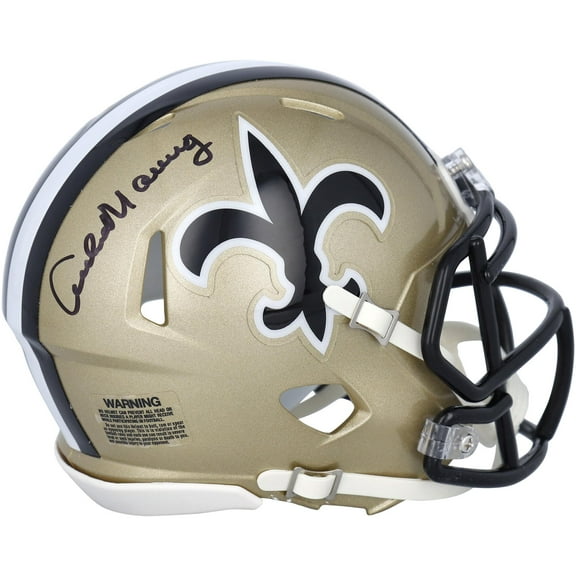 Archie Manning New Orleans Saints Autographed Riddell 1976-99 Throwback Logo Speed Mini Helmet